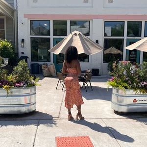 Pretty Little Thing V-Neck Spaghetti Strap Dress